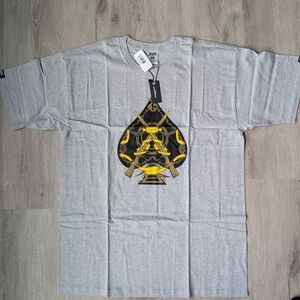 Crooks & Castles Gray T-Shirt with Yellow Graphic
